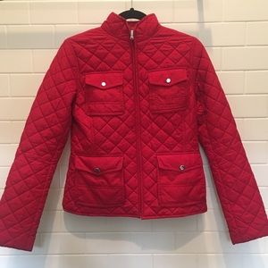 Ralph Lauren Red Quilted Jacket